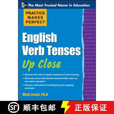 【3-4周达】Practice Makes Perfect English Verb Tenses Up Close [9780071752121]