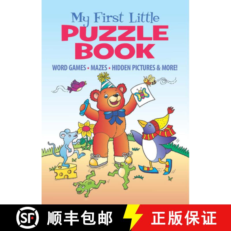 【3-4周达】My First Little Puzzle Book: Word Games, Mazes, Spot the Difference, & More! [9780486848693]