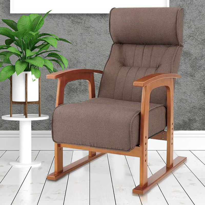 多功能老人靠椅休闲午休实木扶手客厅懒人沙发可折叠舒适阳台躺椅