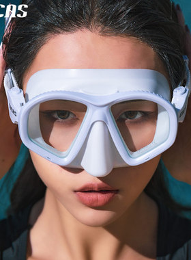 COCAS水肺小容积大视野防雾潜水面镜自由深潜专业装备