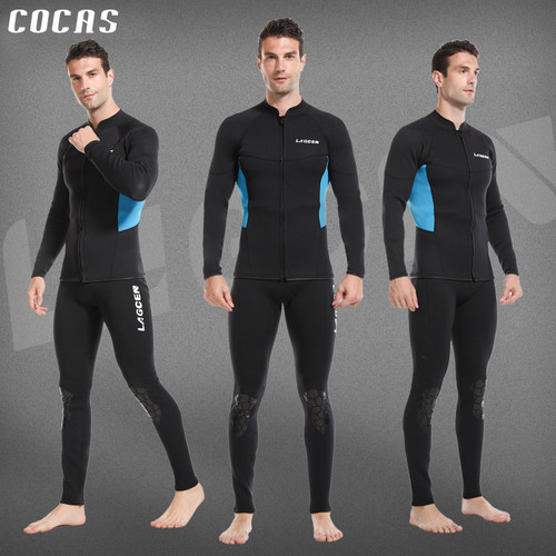 COCAS连体潜水服男女游泳衣情侣款加厚防寒保暖秋冬深潜水母衣