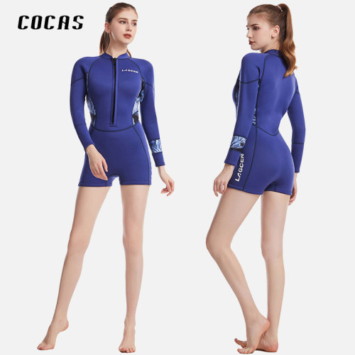 COCAS连体潜水服女士游泳衣情侣款加厚防寒保暖秋冬深潜水母衣