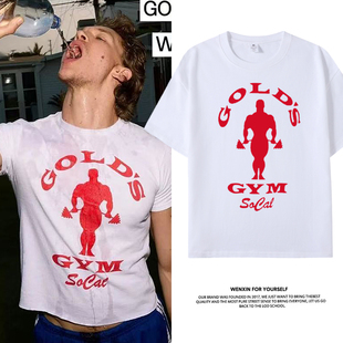 connor健身gym巅峰对决同款短袖T恤夏季纯棉heatedrivalry上衣服