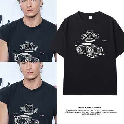 ilya巅峰对决同款纯棉短袖T恤