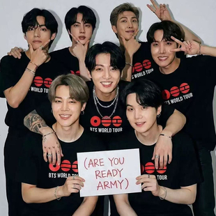BTS防弹少年团2026演唱会周边同款短袖t恤应援男女体恤纯棉上衣服