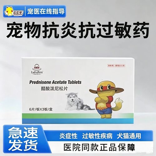 猫狗通用醋酸泼尼松片抗过敏