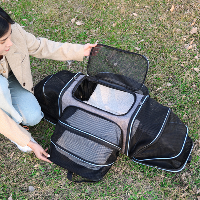 猫包外出便携包宠物背包猫笼子透明猫书包狗装猫咪用品扩展包四面