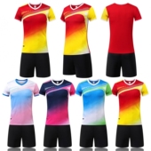 新款 排球服套装 男女通用羽毛球衣学校乒乓比赛队服透气排球服