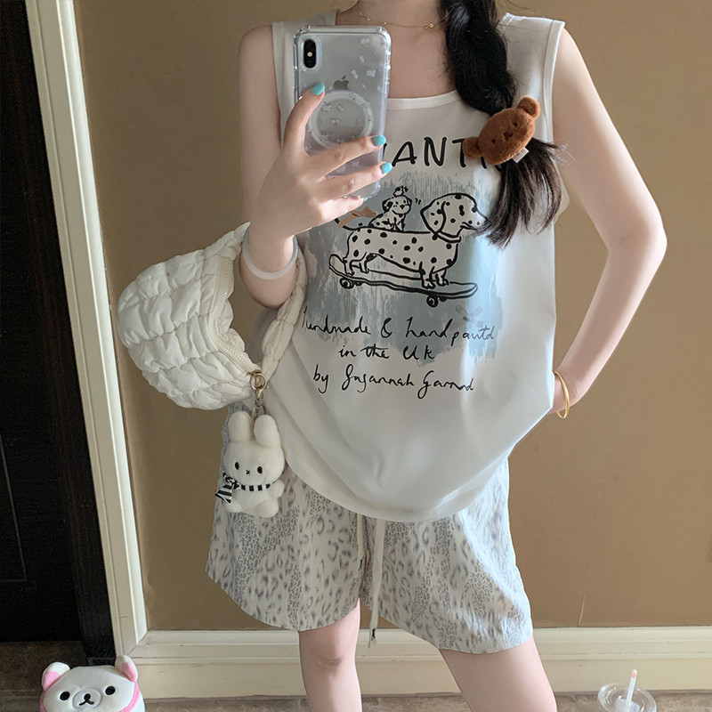 甜美韩系风卡通家居服两件套装
