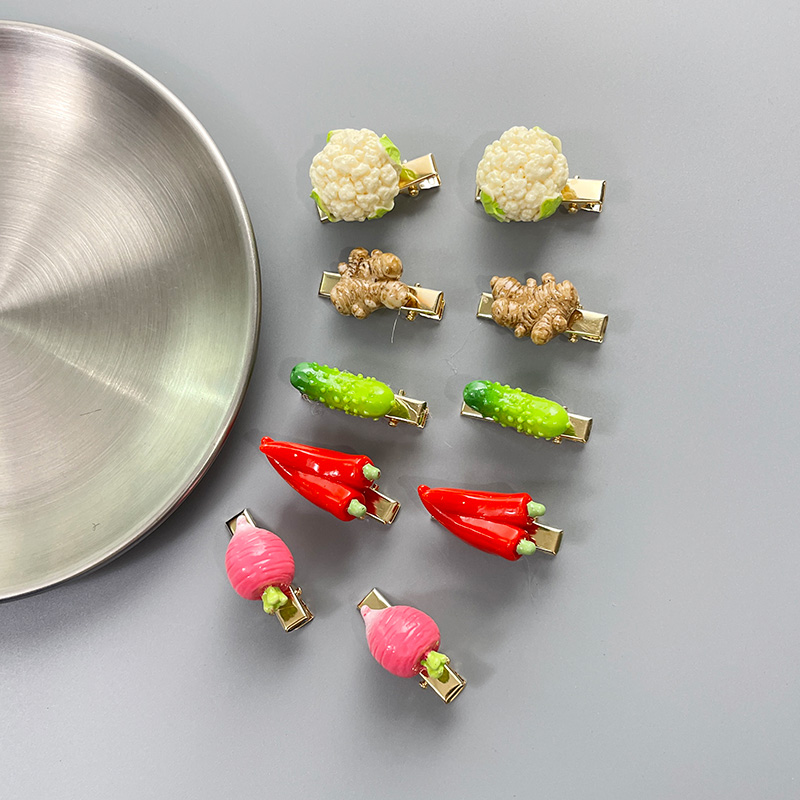 小号发夹树脂仿真蔬菜趣味小号