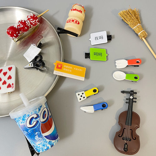 可爱仿真创意搞怪趣味文字发夹