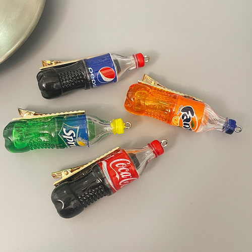 碎发夹搞怪趣味饮料瓶罐装