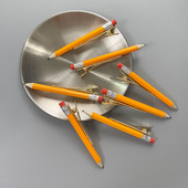 可爱趣味黄色铅笔发夹大号个性 发饰 学生搞怪搞笑卡子侧边儿童个性