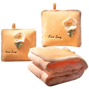 抱枕被子两用二合一折叠靠枕午休毯子办公室午睡枕头车载冬季加厚