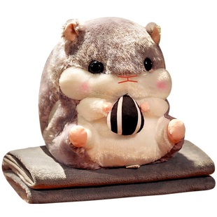 可爱暖手捂抱枕被子两用女生男生款睡觉冬季二合一午睡毯子办公室