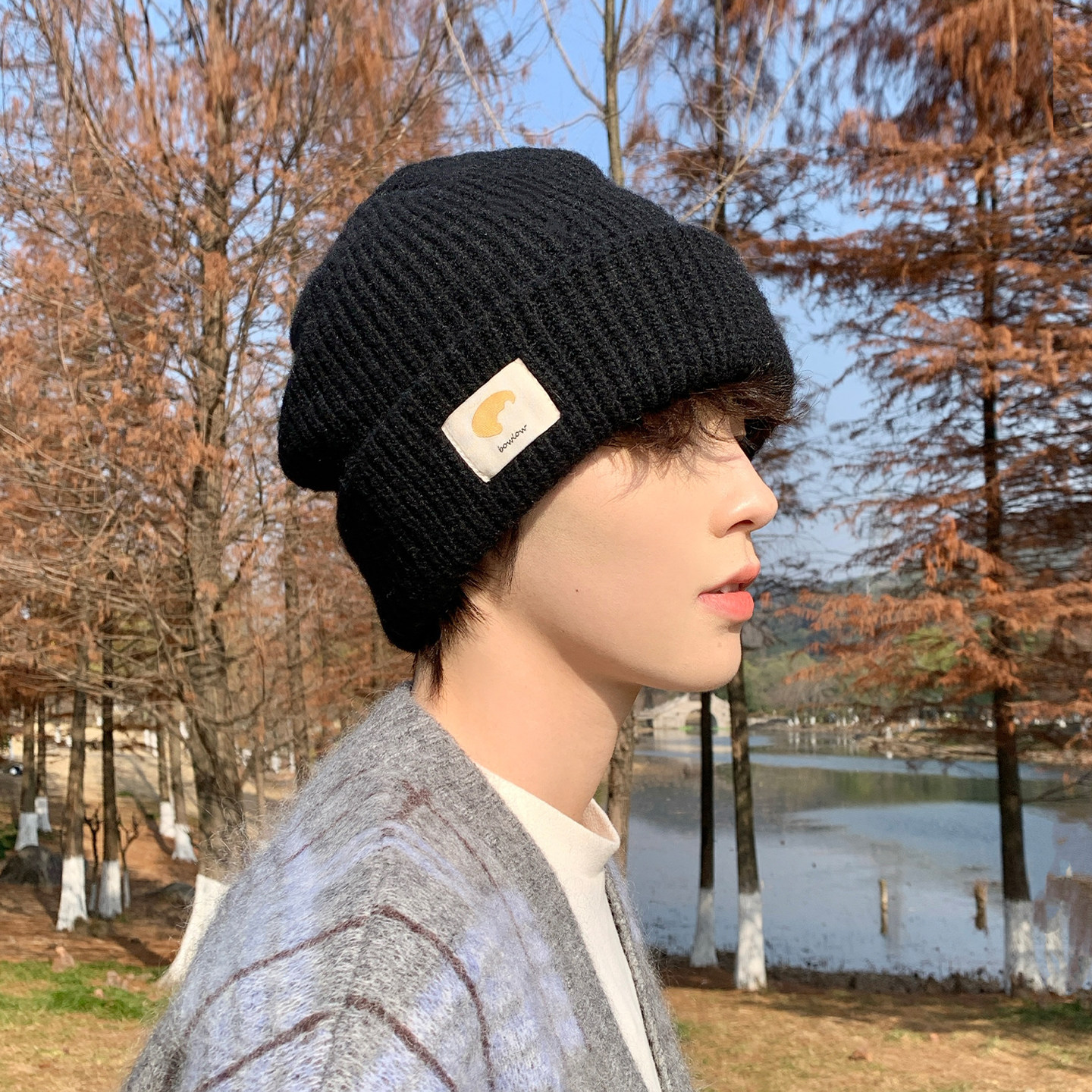 帽子男士冬保暖针织帽秋冬毛线帽男生2025新款棉帽男黑色冷帽冬天,服饰配件/皮带/帽子/围巾,帽子,淘宝优惠券,粉丝福利购,淘宝优惠卷