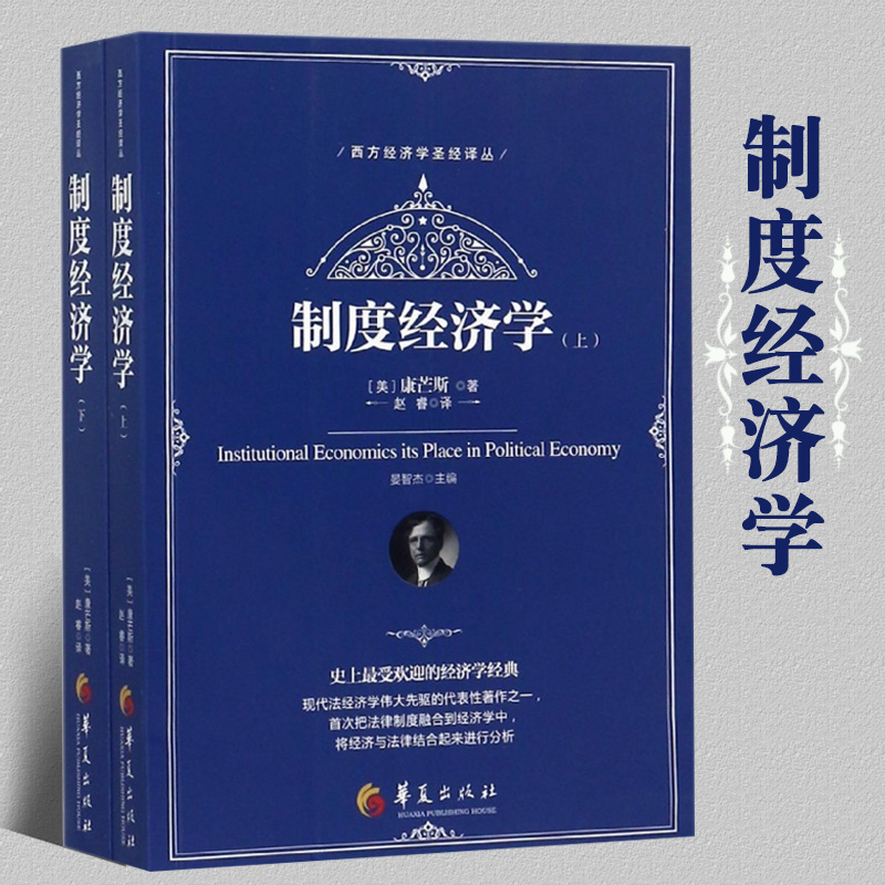 制度经济学上下全2册 西方经济学 经济学原理 经济学书籍 经济学人经济学的思维方式经管国际经济学经济学通识逻辑思维华夏出版社