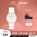 女士腕表36MM DW手表女款 CLASSIC系列黑色织纹石英表欧美时尚