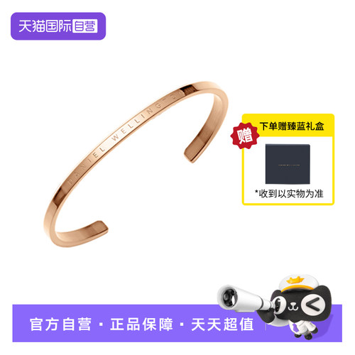 DW经典手镯玫瑰金色情侣手环