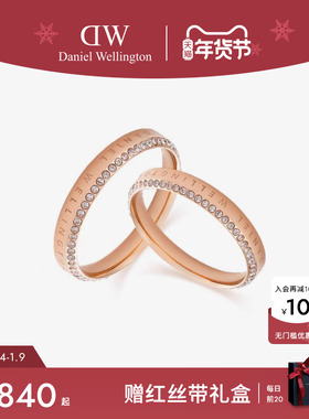 DW欧拉锆石情侣对戒轻奢闪耀