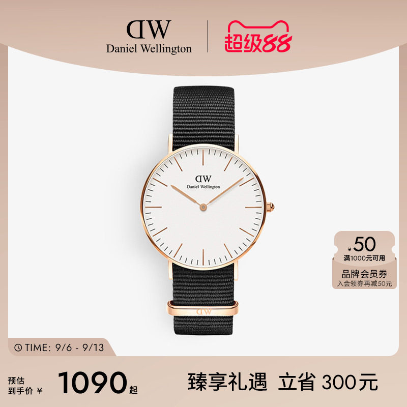 dw36mm女表女士织纹腕表图片