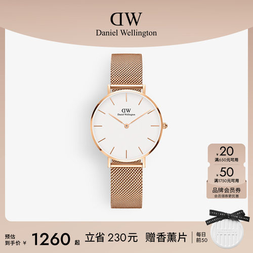DW轻奢流金表女款石英表