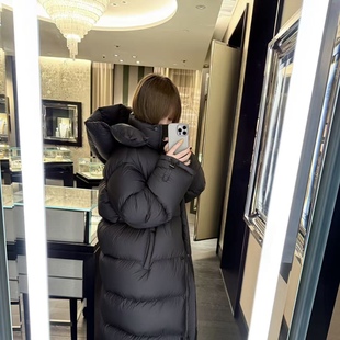 2025新款保暖加厚长款90白鸭绒羽绒服女高充绒量过膝冬季极寒外套