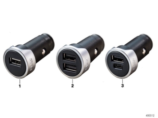 C转换接口单双USB BMW宝马原厂 正品 车载充电器 点烟器车充Type