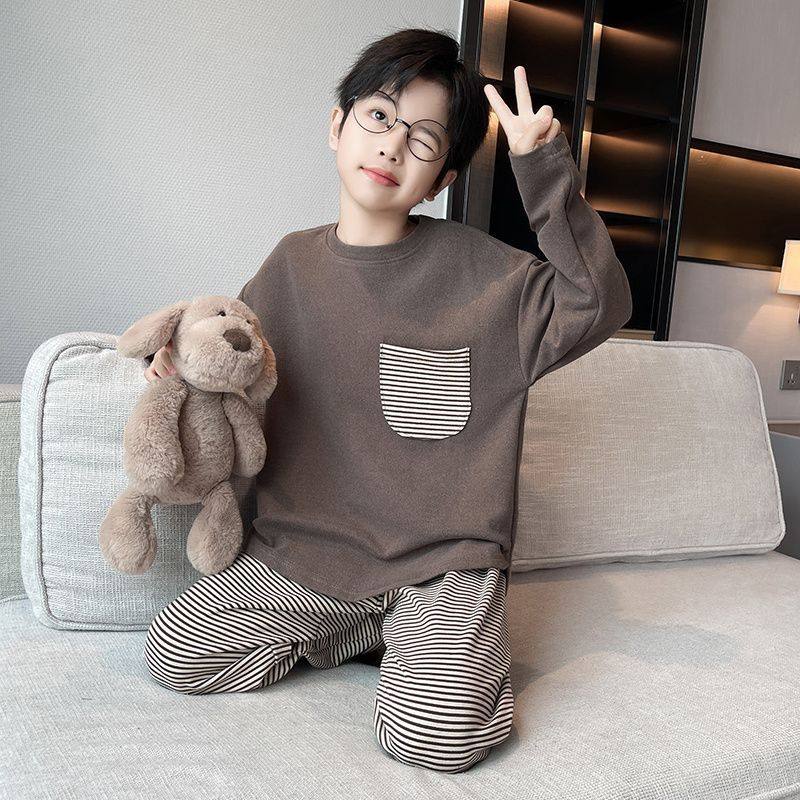 小男孩睡衣秋冬套头中大童长袖德绒男童家居服保暖防寒中大童睡衣,童装/婴儿装/亲子装,家居服套装,淘宝优惠券,粉丝福利购,淘宝优惠卷