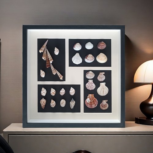 中空1.5cm立体4宫格22宫格相框diy手工标本贝壳美甲植物空3cm画框