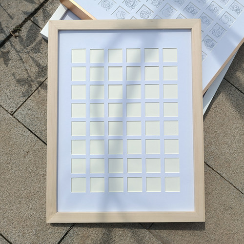 9 48宫格相框diy100格情侣相框挂墙36宫格多宫格照片打印美甲展示