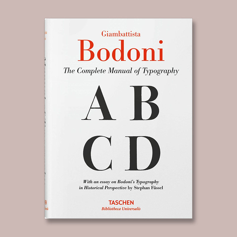 taschen 出版英文原版 bodoni: manual of typography 波多尼 字体