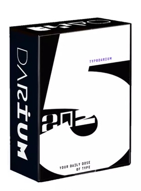 2025年365天日历 字体设计 Typodarium 2025 calendar 英文原版平面设计文创礼品