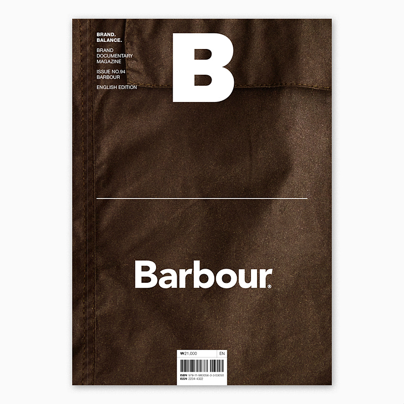 现货 Magazine B BRAND巴伯尔 Barbour No.94期 B杂志94期本期主题:Barbour巴伯尔服装品牌设计英文版-封面