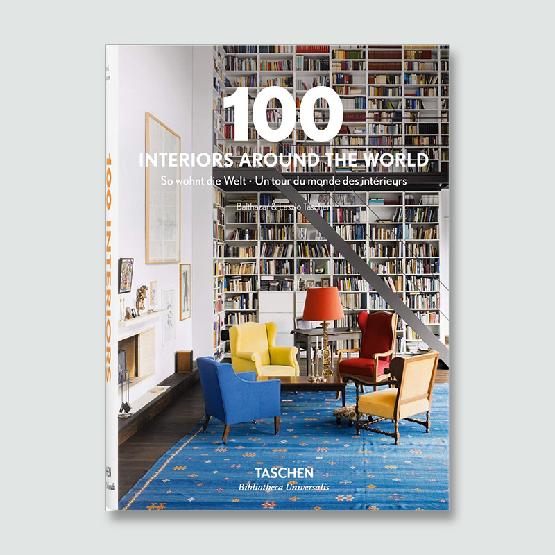 Taschen出版英文原版【BU世界图书馆系列】100 INTERIORS AROUND THE WORLD世界室内设计100例精装设计书籍