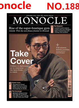 现货 Monocle单片眼镜NO.188期 2025年11月刊 总第188期  旅游城市商业杂志英国英文版进口杂志