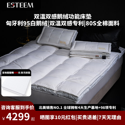 鹅羽绒床褥复合床垫软垫子加厚正