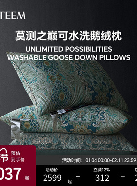 ESTEEM/宜庭菲尔德可水洗俄罗斯进口95白鹅绒枕头芯【专柜同款】