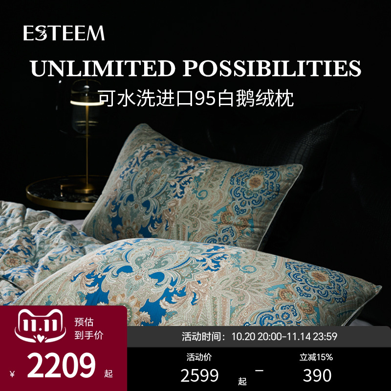 可水洗ESTEEM/宜庭进口95白鹅绒