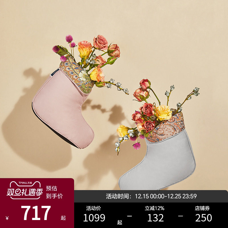 居家办公加厚保暖羽绒靴