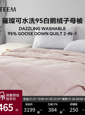 ESTEEM/宜庭可水洗95鹅绒璀璨夏被春秋被子母被家用【专柜同款】