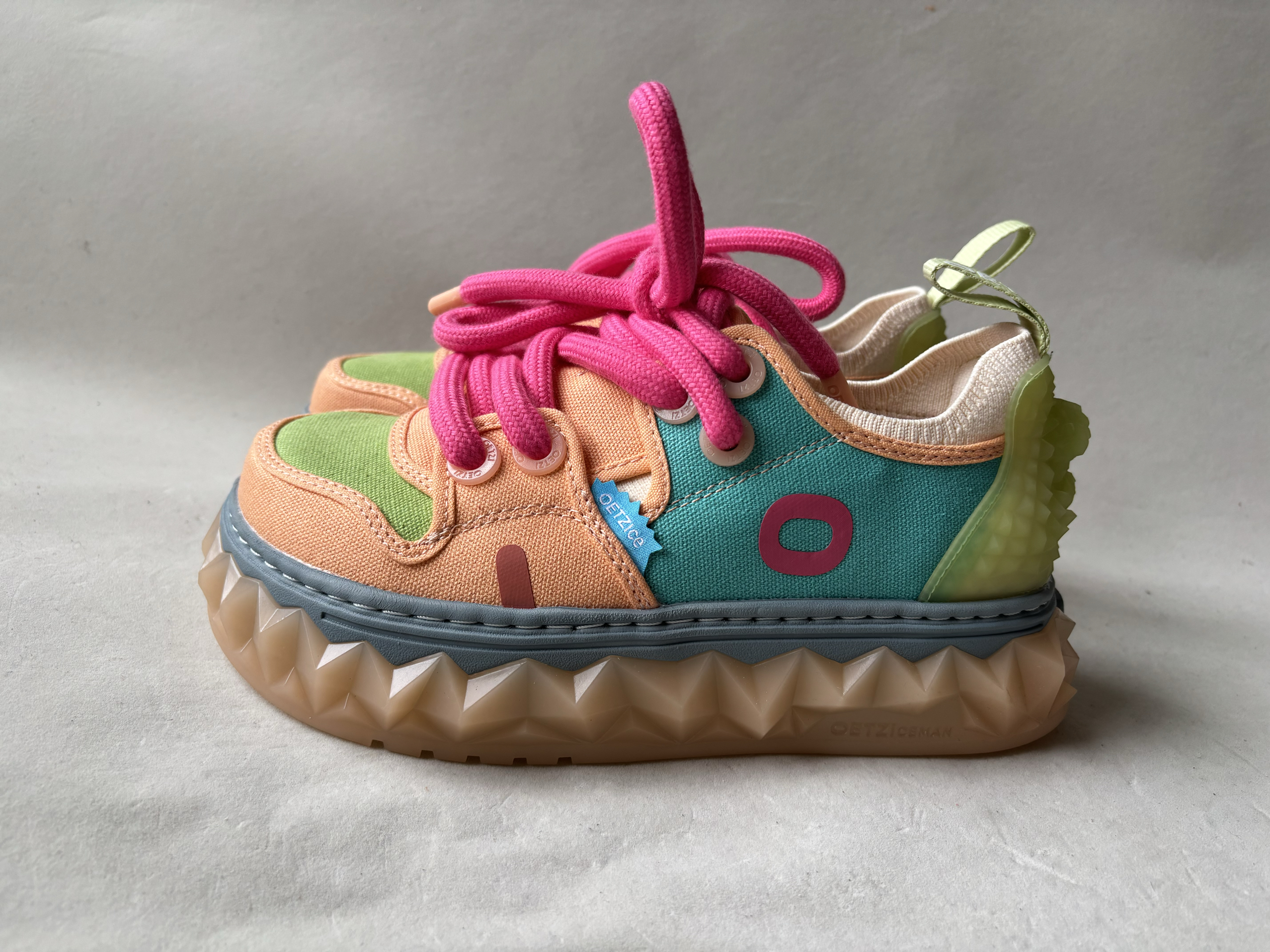 新款oetzi/otz奥兹冰人厚底情侣丑萌鞋冰川复古圆头大头潮鞋