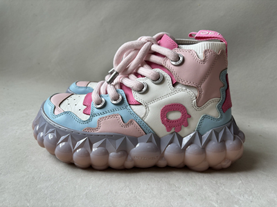 新款otz/oetzi冰人奥茨融冰情侣拼色潮鞋厚底大头复古男女丑萌鞋