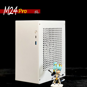 速迫M24pro ITX迷你便携侧透A4手提机箱小1Uflex电源独显机箱K39