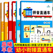 幼小衔接拼音直通车全2册配卡片练习册拼读写练幼儿园大班教材课本天天练一日练幼升小晨曦早教启蒙入学准备学前3 6岁5儿童用书籍