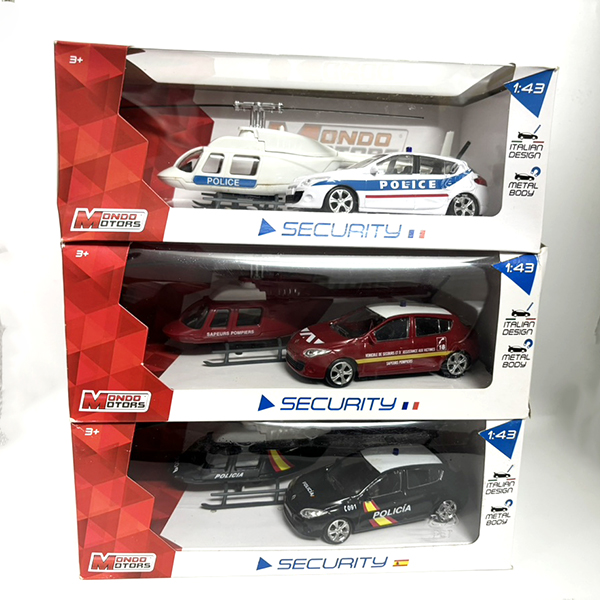 意大利Mondo Motors合金车模消防救援车警车兰博基尼奥迪车模1:43