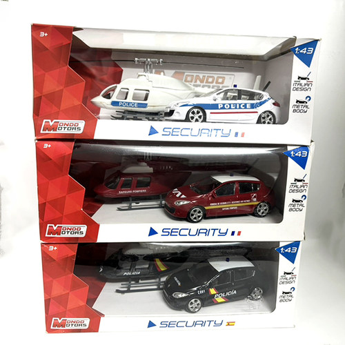 意大利Mondo Motors合金车模消防救援车警车兰博基尼奥迪车模1:43