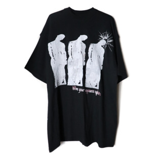 【sharkcolor】1of1 Remake短袖拼接碎片恶搞歪头人物印花宽松T桖