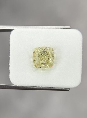 3.01ct fbgy si1 3克拉枕切黄钻 GIA证书天然彩钻