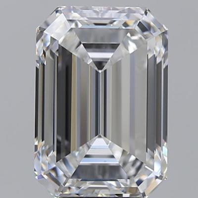 5.01 E VVS2祖母绿切 冰糖 GIA 天然钻 非IGI培育 人工钻
